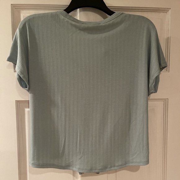 Ribbed Tie-Waist Top - Picture 2 of 3